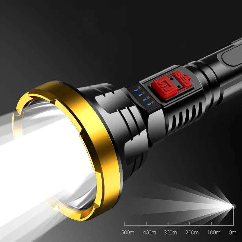 Bright Tactical Flashlight, Super Bright Light, USB Rechargeable Torch - available at Sparq Mart