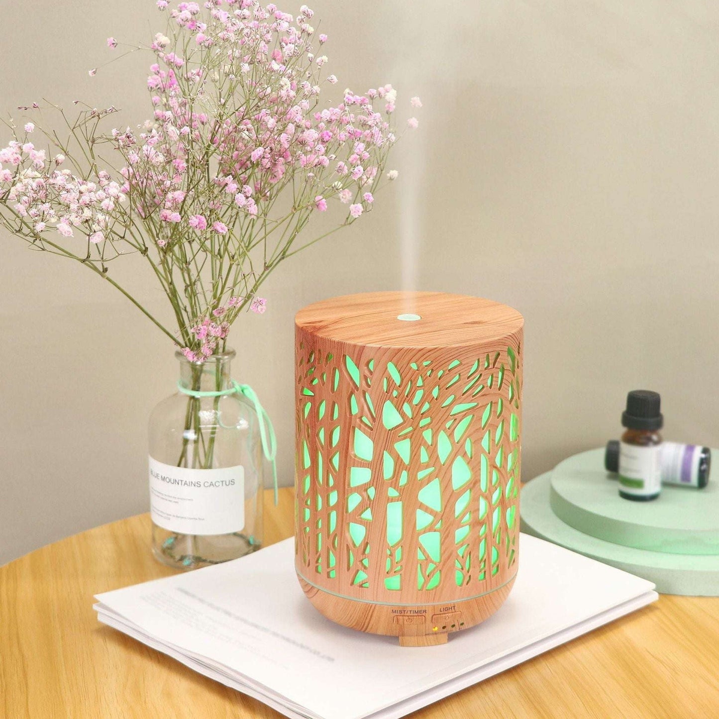 Aroma Diffuser Variety, Essential Oil Purifier, Wood Grain Diffuser - available at Sparq Mart