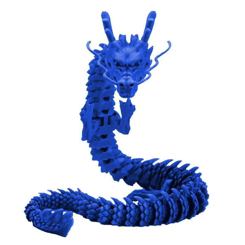 3D Dragon Sculpture, Articulated Dragon Toy, PLA Printed Collectible - available at Sparq Mart