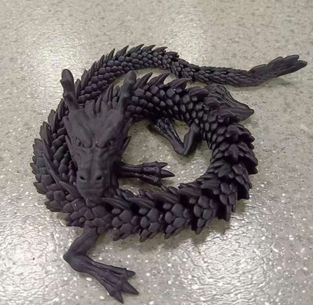 3D Dragon Sculpture, Articulated Dragon Toy, PLA Printed Collectible - available at Sparq Mart