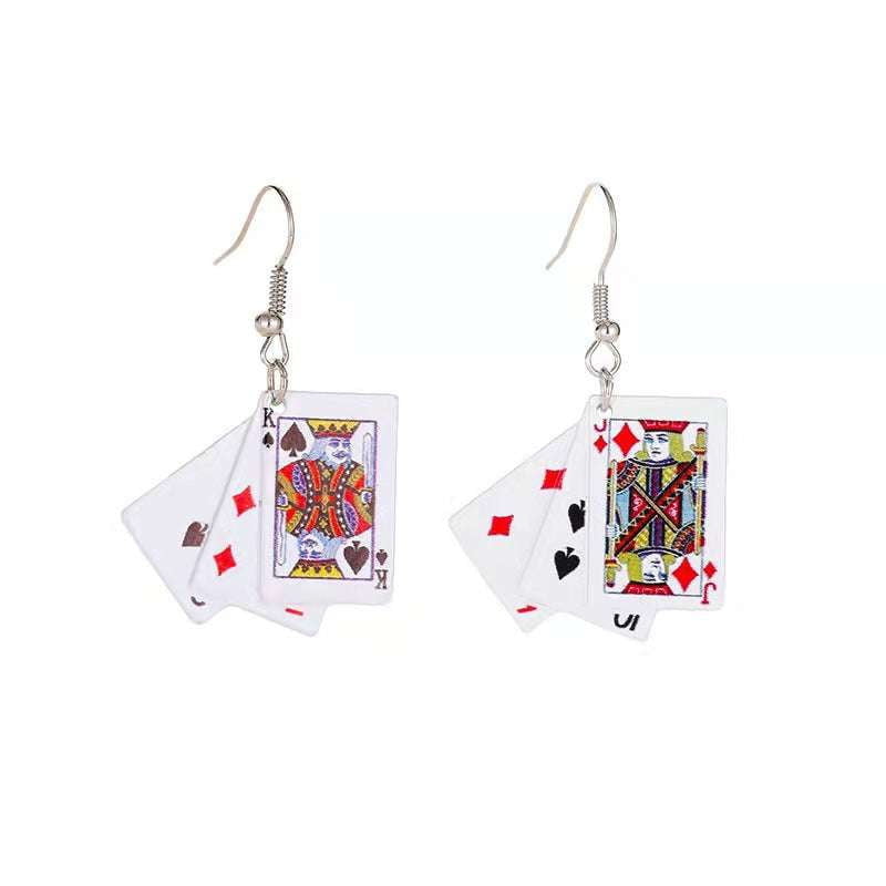 Handcrafted Card Earrings, Quirky Novelty Jewelry, Unique Funny Earrings - available at Sparq Mart