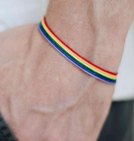 Hand-Woven Bracelets, Rainbow Color Bracelets, Vintage Bracelets - available at Sparq Mart