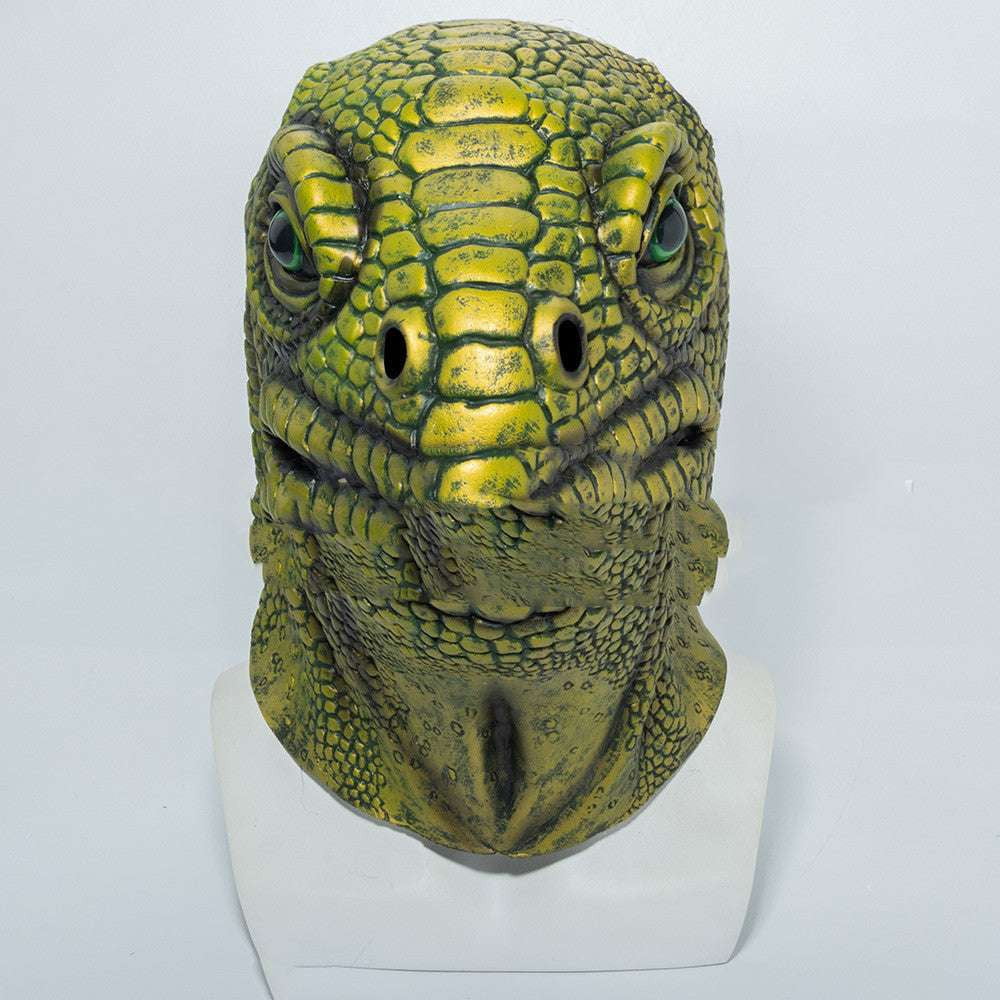 Funny Horror Mask, Latex Party Headgear, Lizard Man Costume Mask - available at Sparq Mart