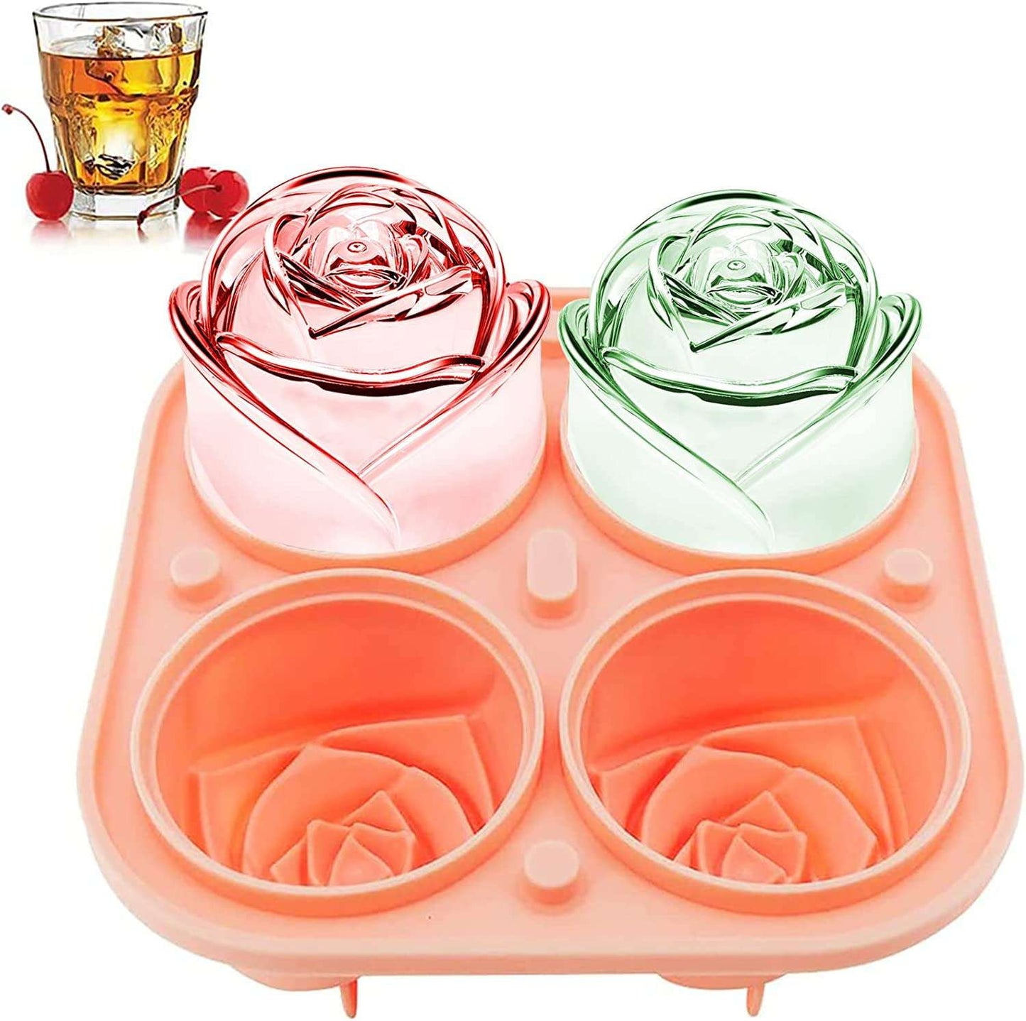 Easy Release Mold, Romantic Ice Cube, Silicone Ice Rose - available at Sparq Mart