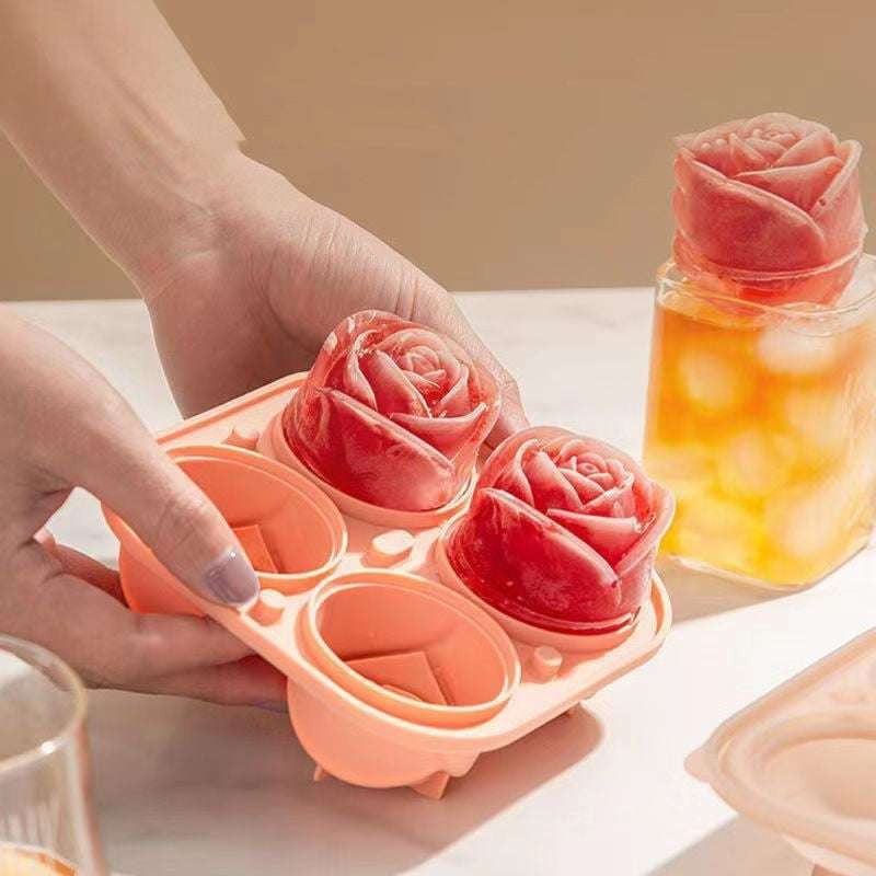 Easy Release Mold, Romantic Ice Cube, Silicone Ice Rose - available at Sparq Mart