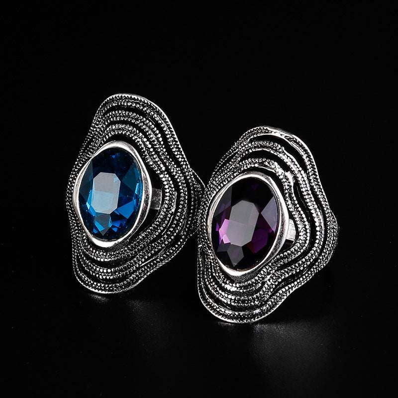 Artistic Jewelry Design, Hollow Statement Ring, Unique Silver Ring - available at Sparq Mart