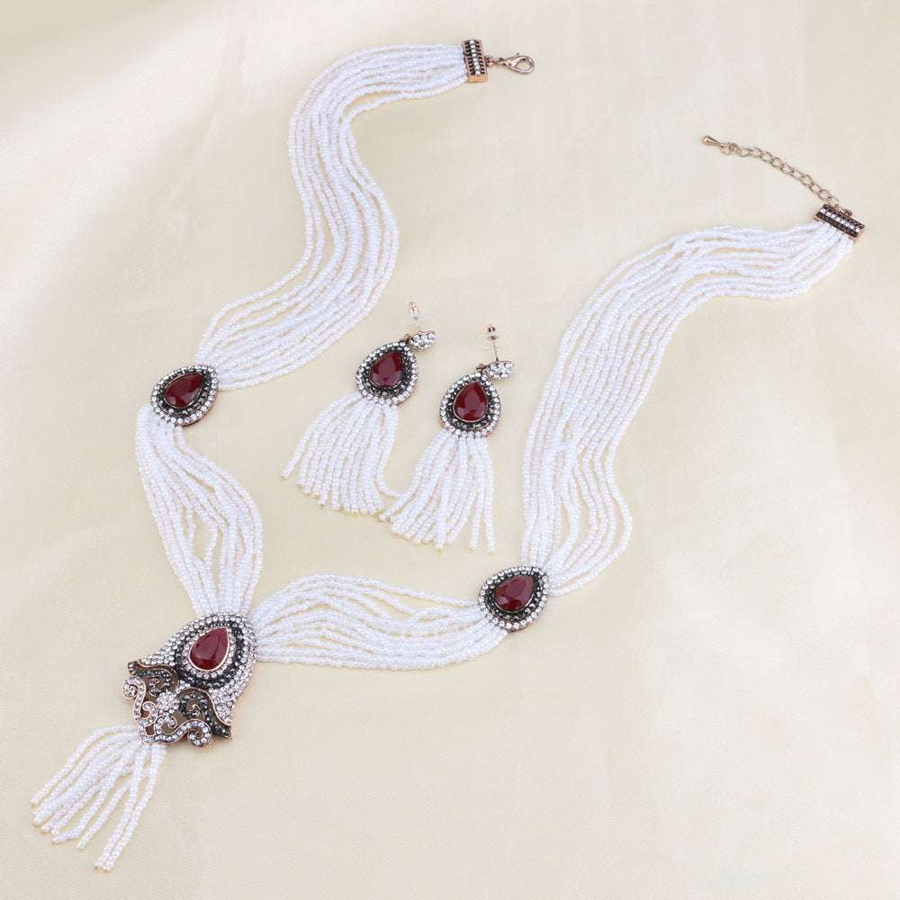 Elegant Tassel Set, Fashion Jewelry Trend, Tassel Jewelry Combo - available at Sparq Mart