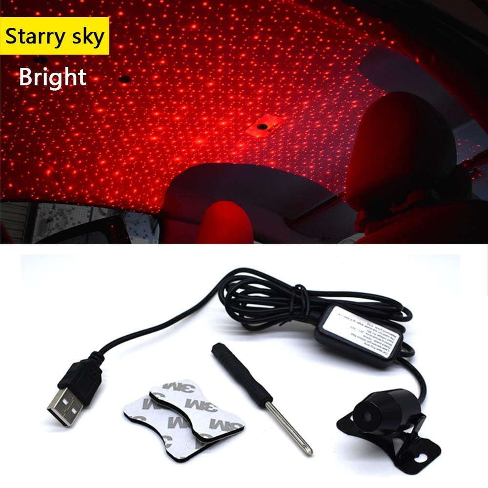 Car Ambient Light, Music Sync Lighting, USB Star Projector - available at Sparq Mart