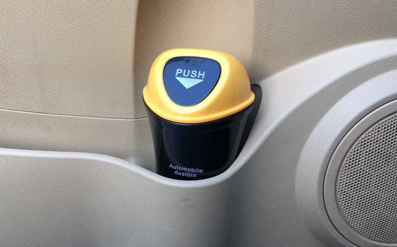 Car trash organizer, Compact garbage holder, Durable vehicle bin - available at Sparq Mart