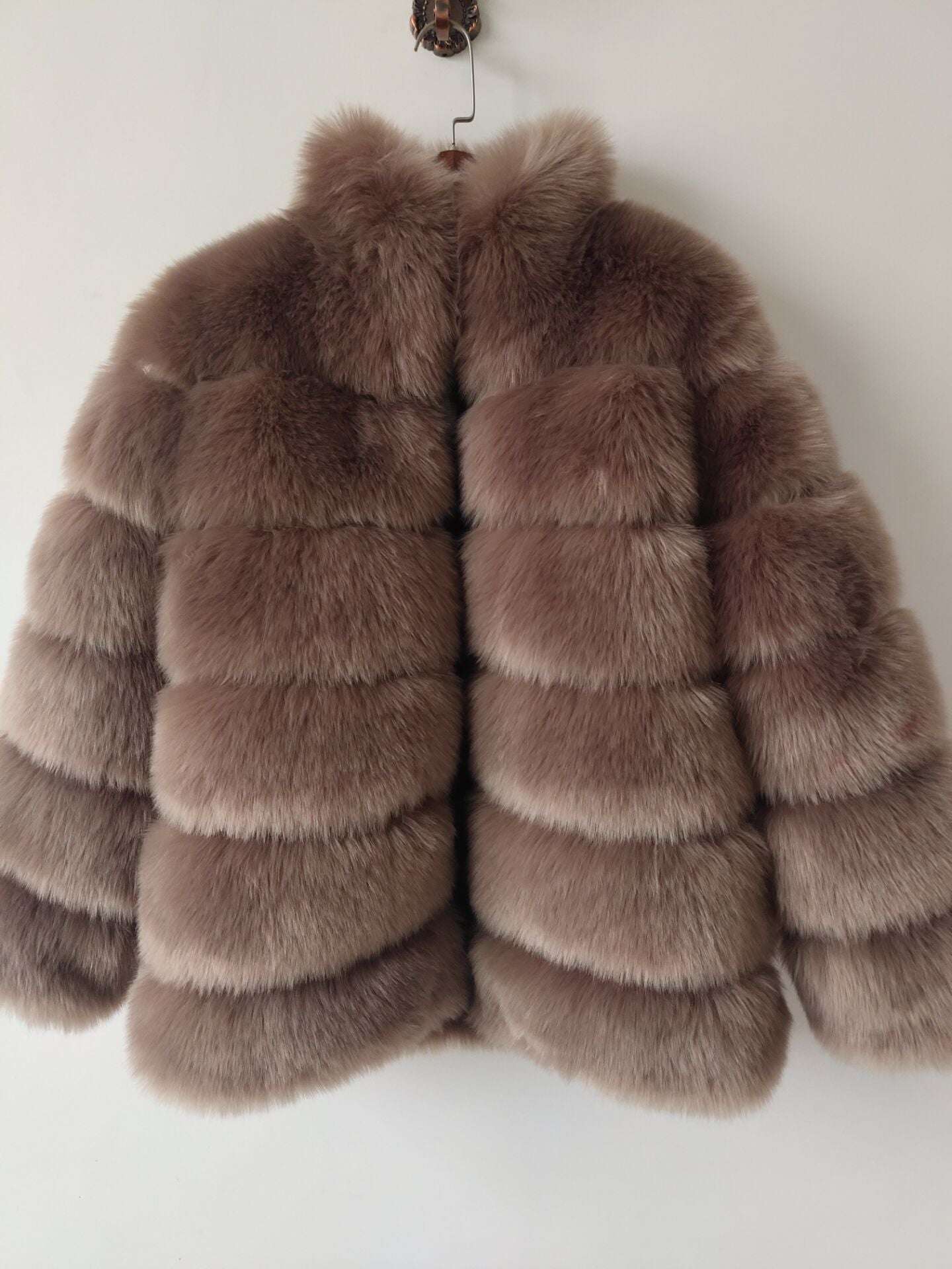 long fur coat, luxury fur coat, Winter women's fur coat - available at Sparq Mart