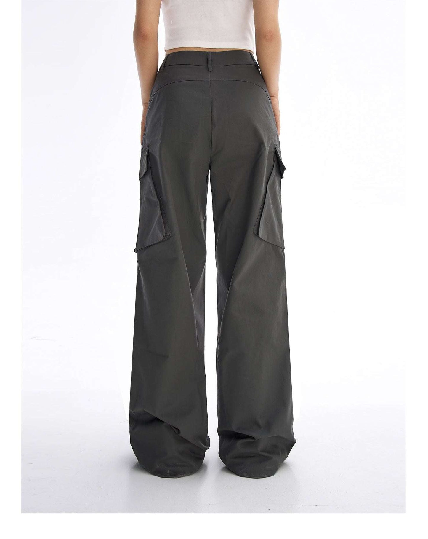 Multi-Pocket Design Pants, Retro Loose Trousers, Women's Cargo Pants - available at Sparq Mart