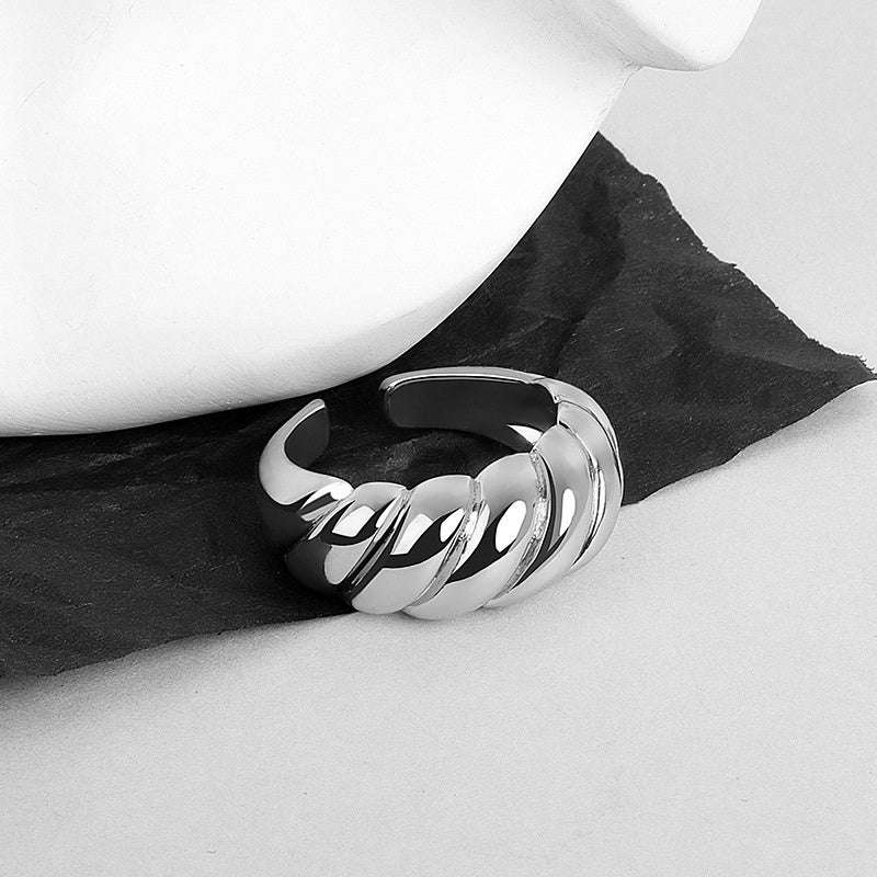 Double-layer Ring Women, Fashionable Silver Ring, Silver-plated Women's Ring - available at Sparq Mart