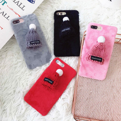 Christmas iPhone Case, Cute Animal Cover, Plush Phone Protector - available at Sparq Mart